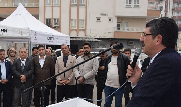 Batman'da Cudi Sağlık Kompleksi için temel atma ve çivi çakma töreni yapıldı