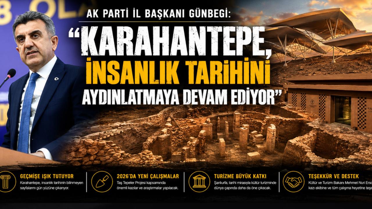 AK Parti İl Başkanı Günbegi: “Karahantepe, İnsanlık Tarihini Aydınlatmaya Devam Ediyor”