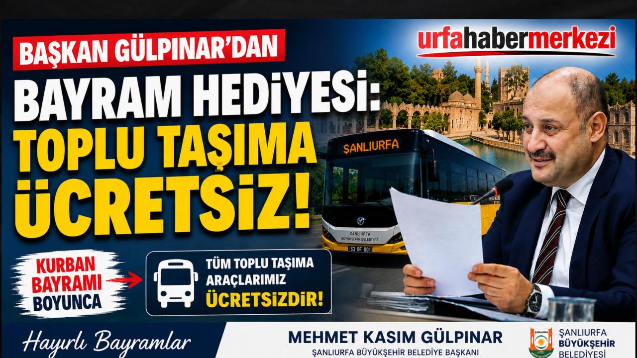 Başkan Gülpınar’dan Bayram Hediyesi: Toplu Taşıma Ücretsiz