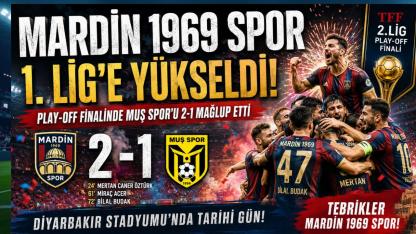 Mardin 1969 Spor Tarih Yazdı! 1. Lig Bileti Diyarbakır’da Geldi