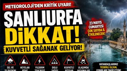 Şanlıurfa İçin Kritik Uyarı: Kuvvetli Sağanak Geliyor!