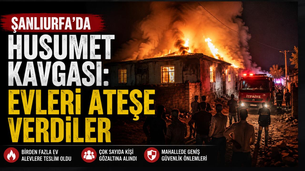 Şanlıurfa'da aileler arası husumet büyüdü: Evler ateşe verildi, gözaltılar var