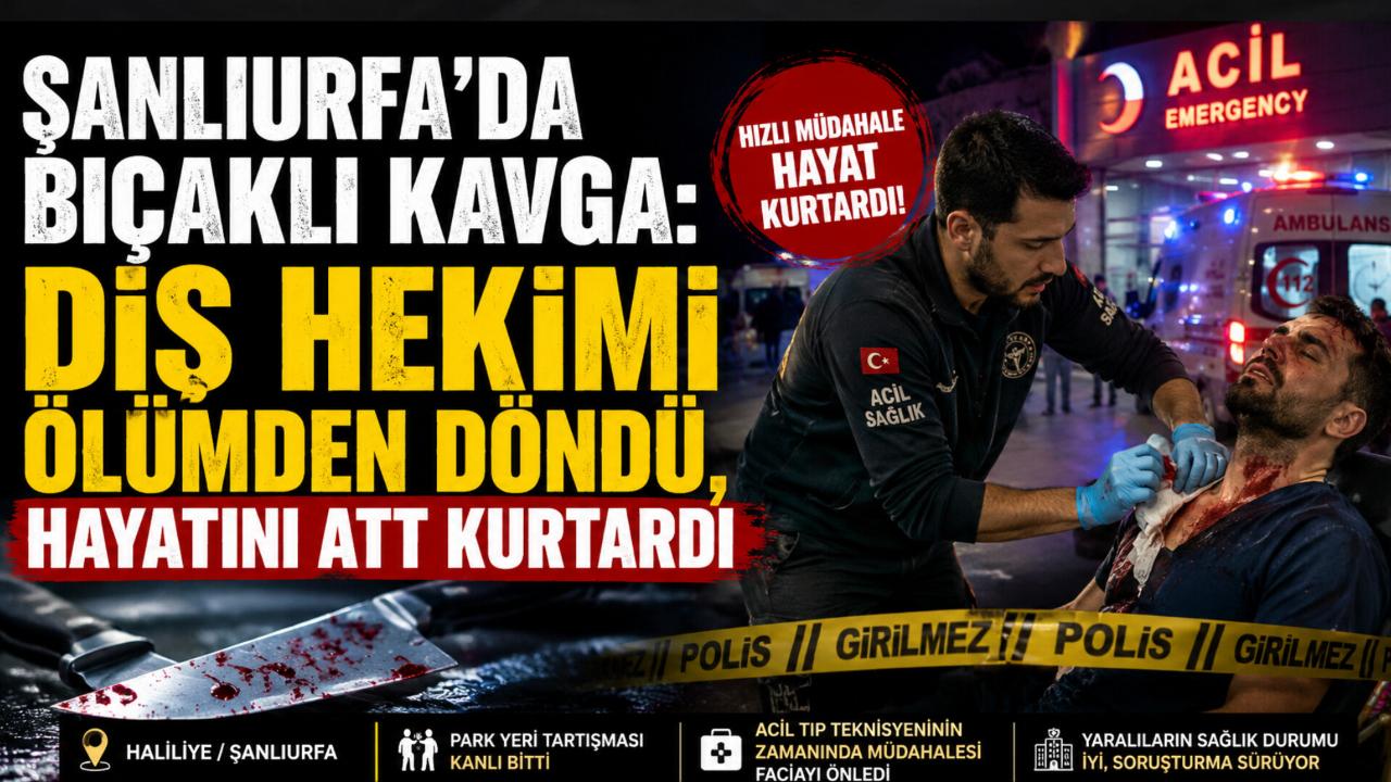 Şanlıurfa’da Bıçaklı Kavga: Diş Hekimi Ölümden Döndü, Hayatını ATT Kurtardı