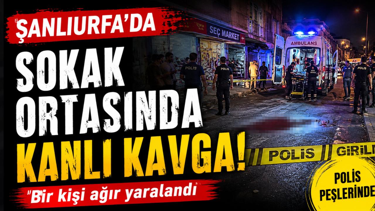 Şanlıurfa'da sokak ortasında kanlı kavga: Bir kişi ağır yaralandı