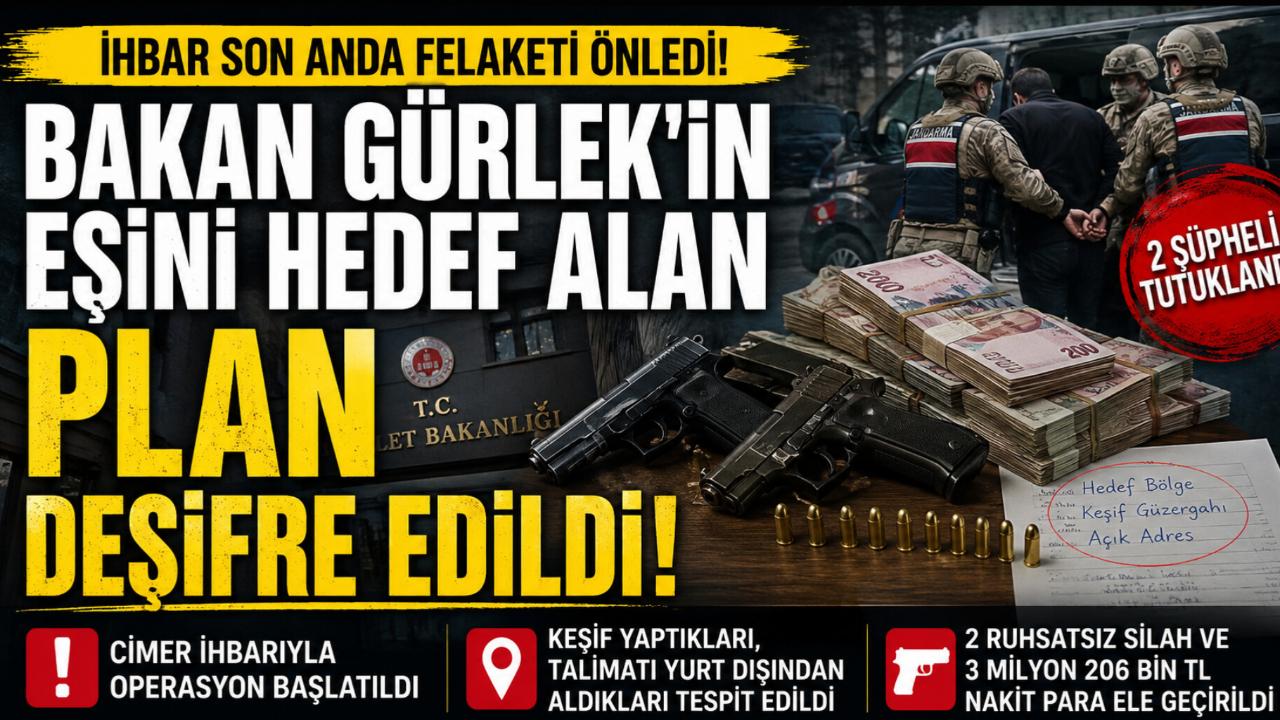 İhbar Son Anda Felaketi Önledi! Bakan Gürlek'in Eşini Hedef Alan Plan Deşifre Edildi
