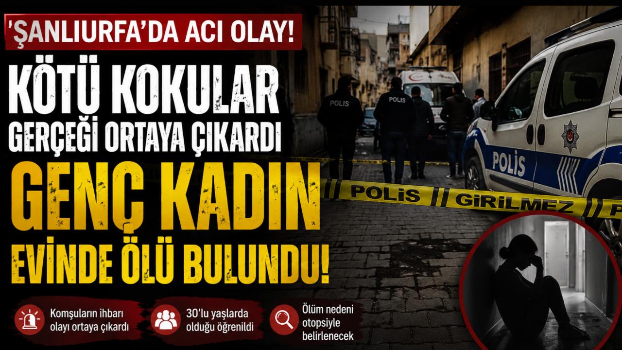 Şanlıurfa'da Acı Olay: Kötü Kokular Gerçeği Ortaya Çıkardı, Genç Kadın Evinde Ölü Bulundu